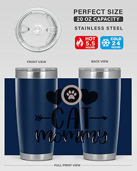 Cat Mommy Style 87#- cat- Tumbler