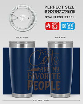Cats Are My Favorite People Style 7#- cat- Tumbler