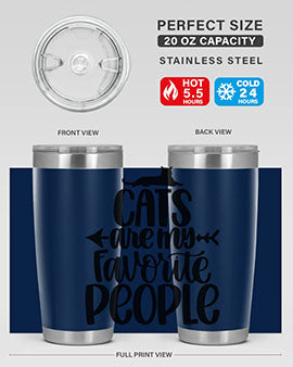 Cats Are My Favorite People Style 90#- cat- Tumbler