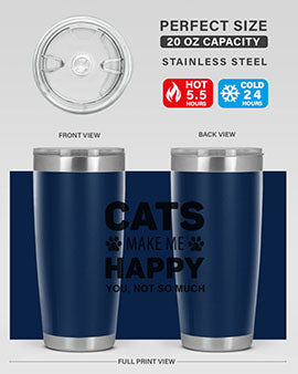 Cats Make Me Style 40#- cat- Tumbler