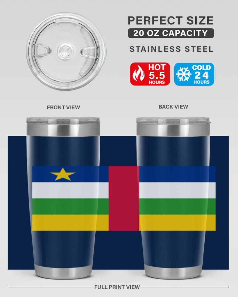 Central African Republic 165#- world flags- Tumbler