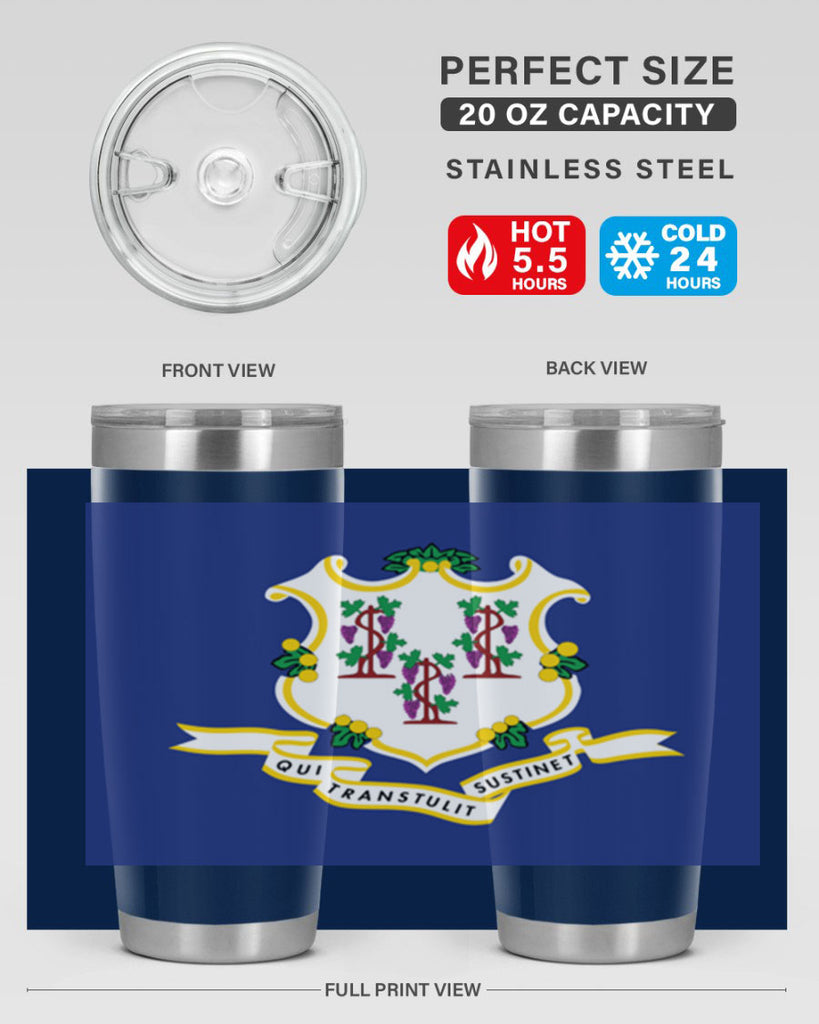 Connecticut 45#- Us Flags- Tumbler