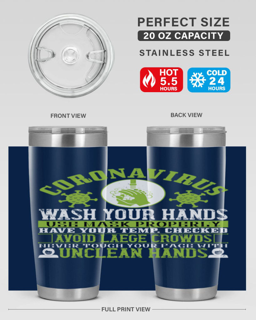 Coronavirus Wash Your Hands Use Style 1#- corona virus- Cotton Tank