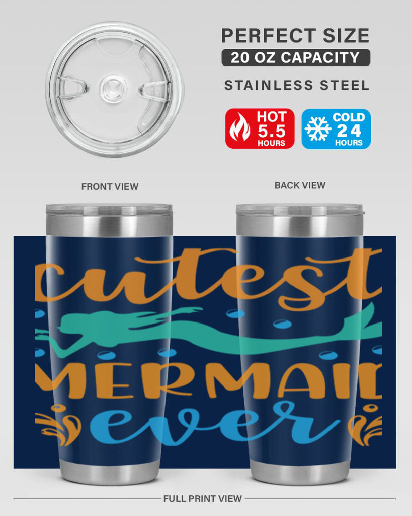 Cutest Mermaid Ever Design 102#- mermaid- Tumbler