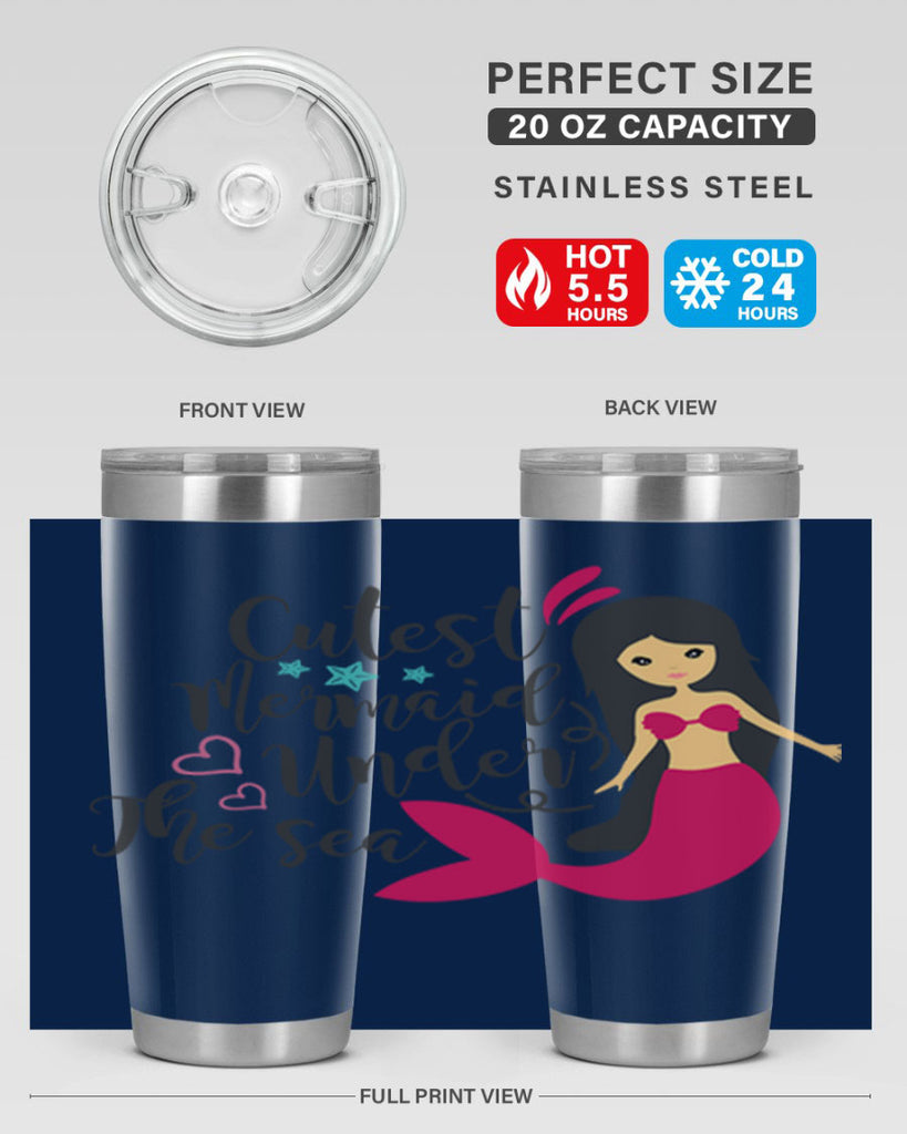 Cutest Mermaid under the sea 95#- mermaid- Tumbler