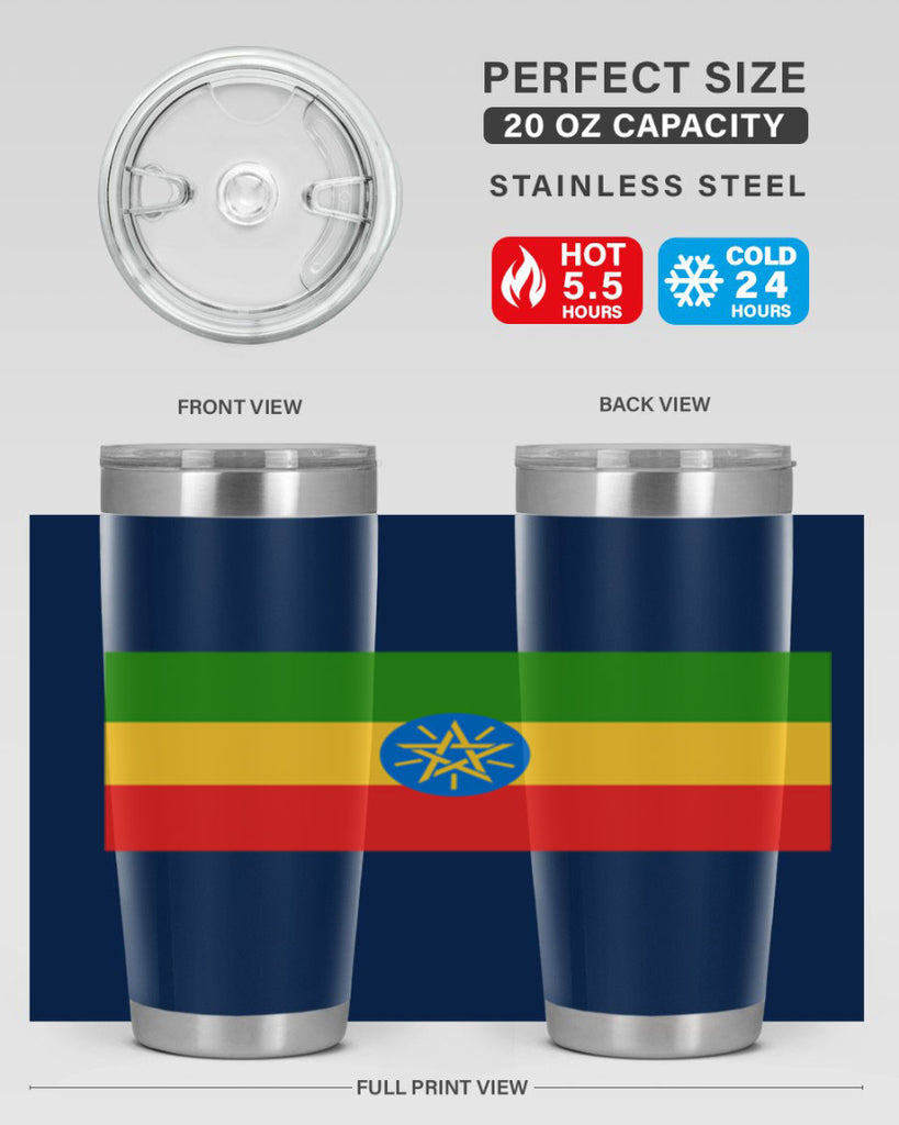 Ethiopia 140#- world flags- Tumbler