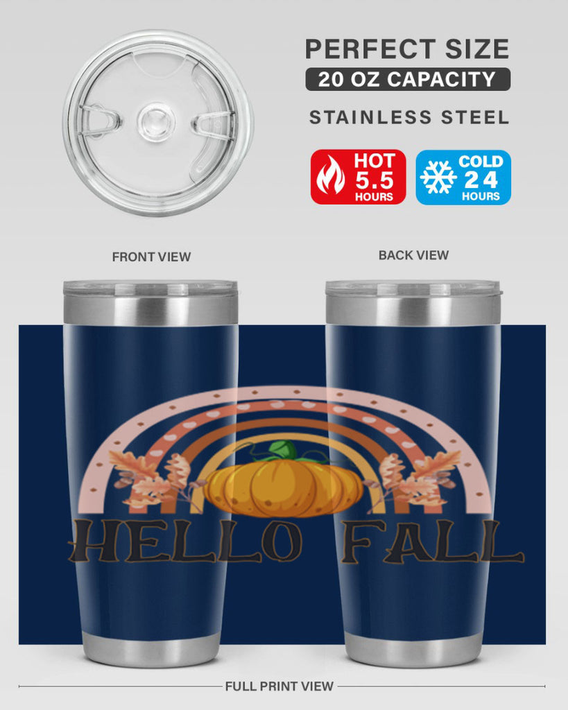 Fall Boho Rainbow 91#- fall- Tumbler