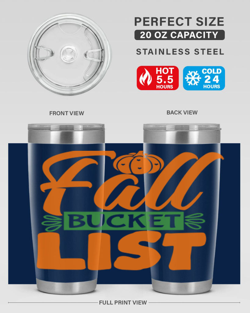 Fall Bucket List 93#- fall- Tumbler