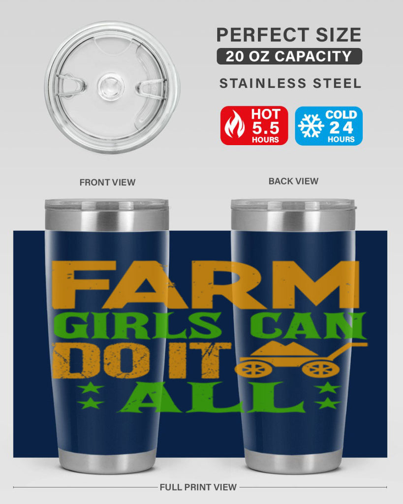 Farm girls can do it all 13#- farming and gardening- Tumbler