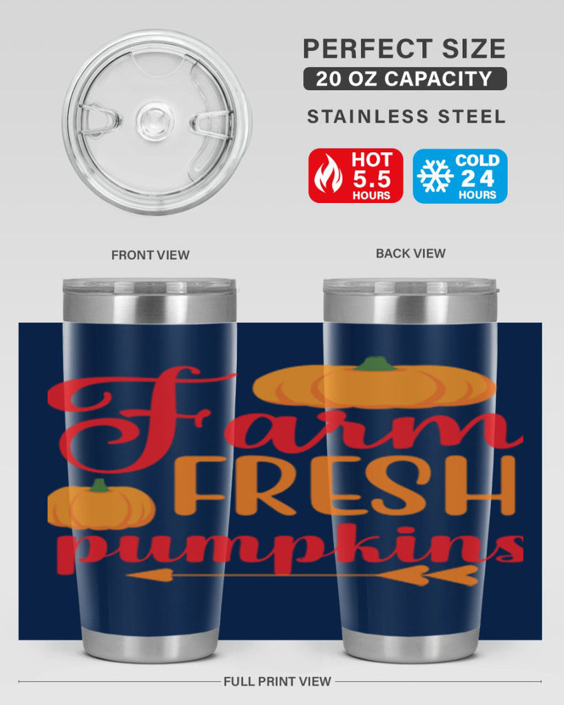 FarmFreshPumpkins 177#- fall- Tumbler