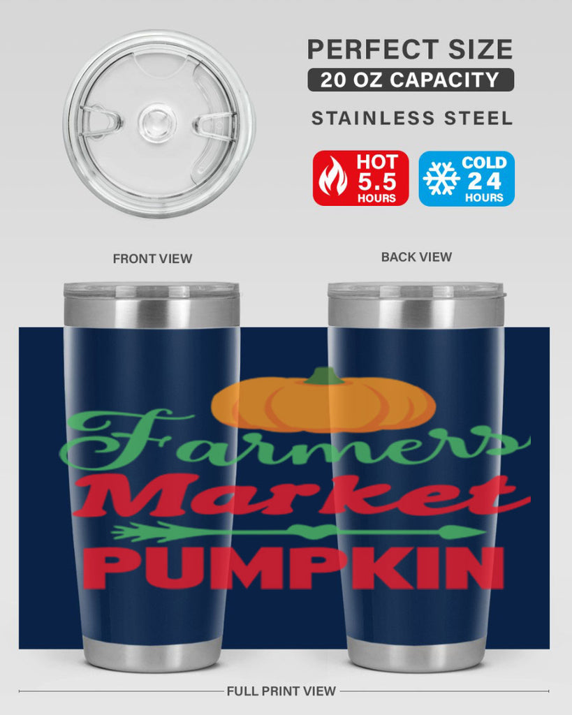 FarmersMarketPumpkin 180#- fall- Tumbler