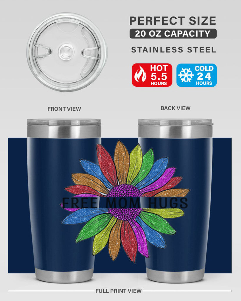 Free Mom Hugs Gay Pride Lgbt Flower 26#- lgbt- Tumbler