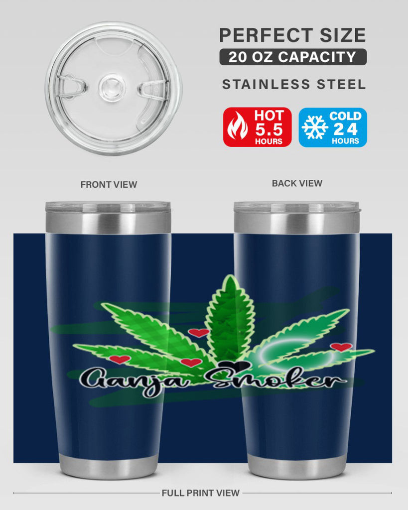 Ganja Smoker 88#- marijuana- Tumbler