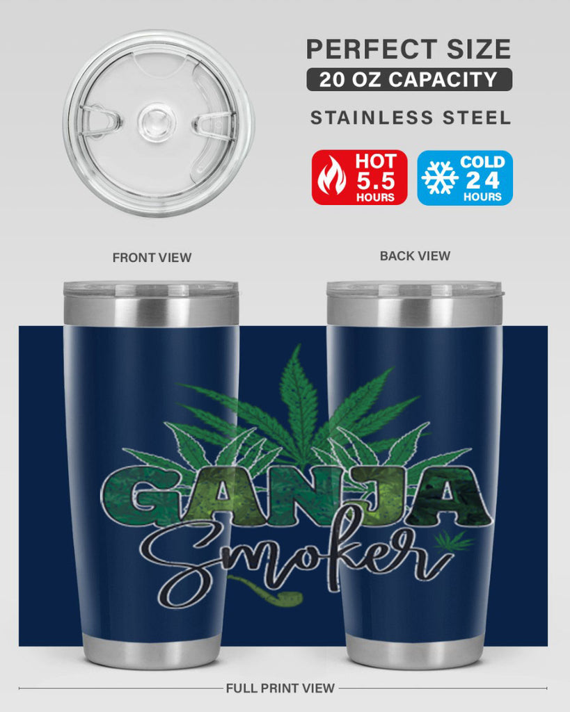 Ganja Smoker Sublimation 89#- marijuana- Tumbler