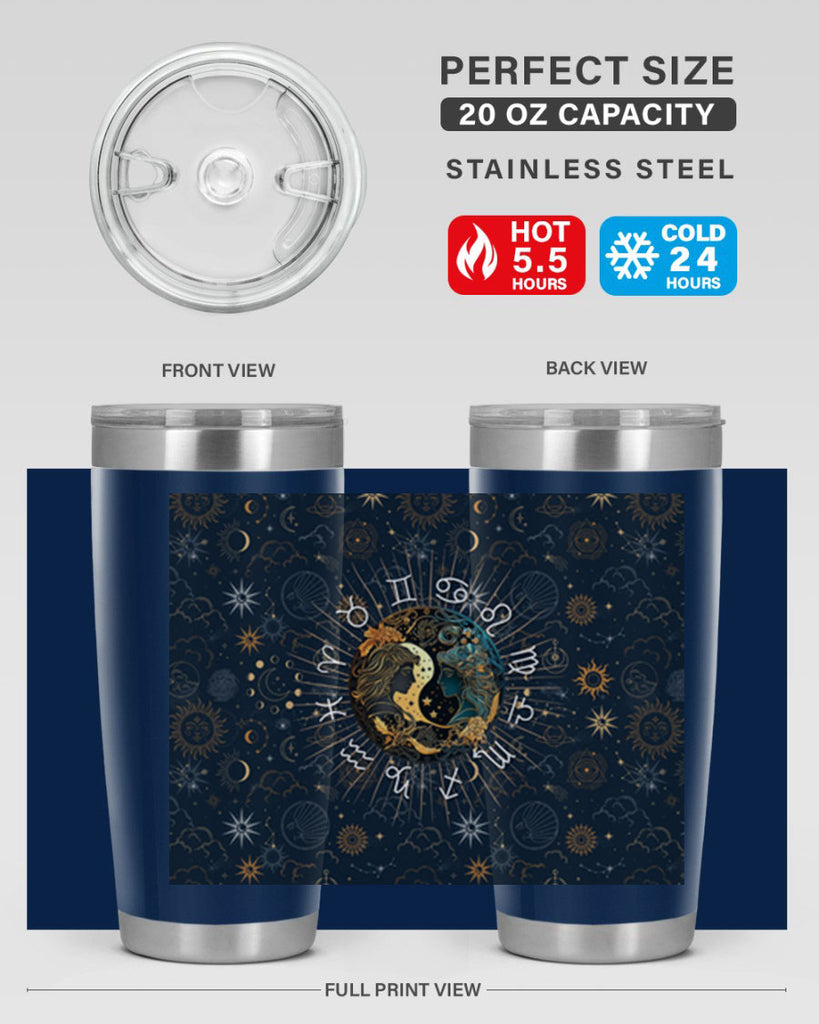 Gemini Straight 219#- zodiac- Tumbler