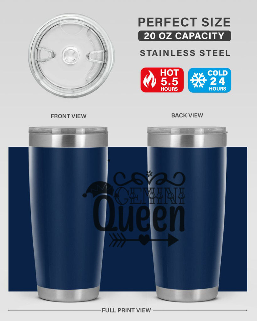 Gemini queen 230#- zodiac- Tumbler