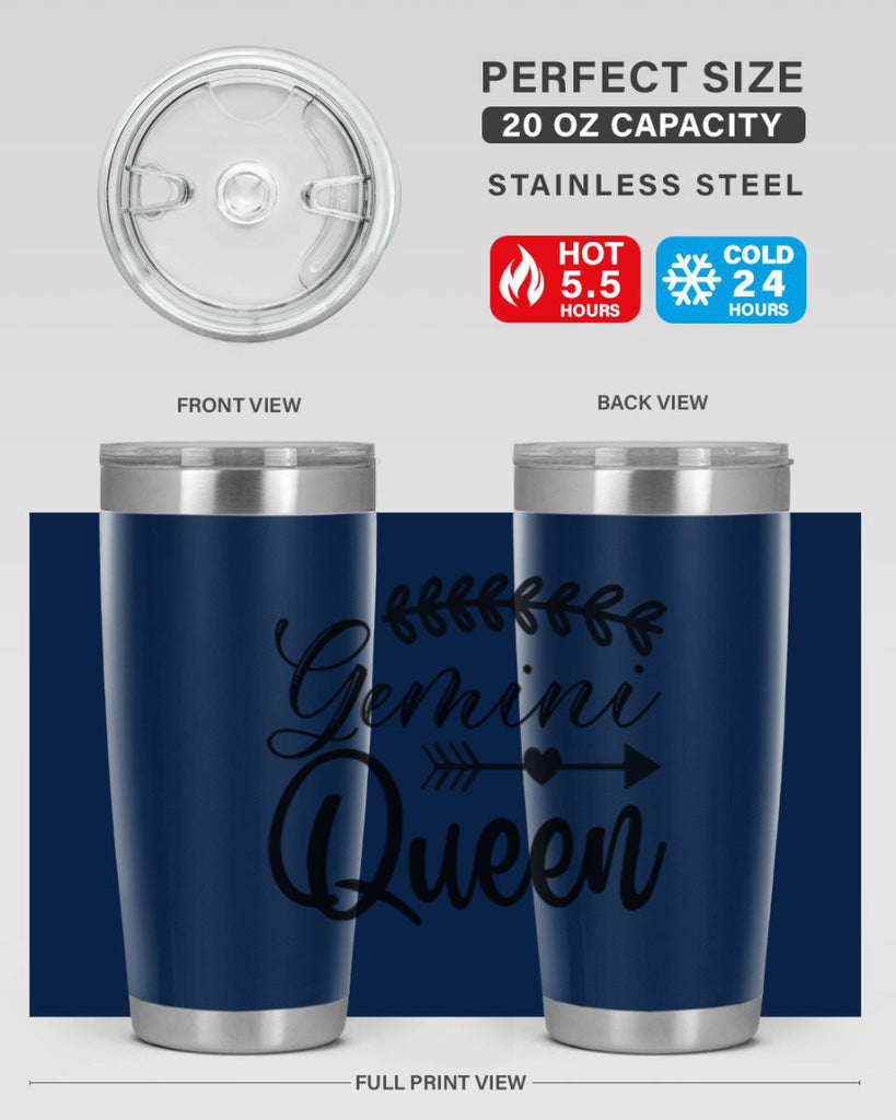 Gemini queen 232#- zodiac- Tumbler