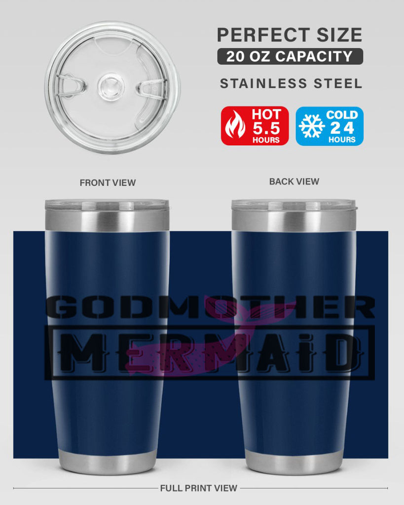 Godmother mermaid 196#- mermaid- Tumbler