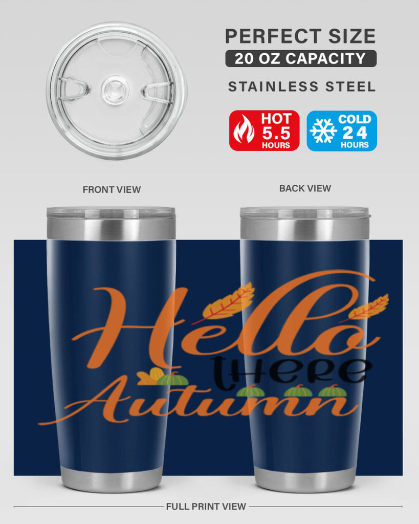 Hello There Autumn 297#- fall- Tumbler