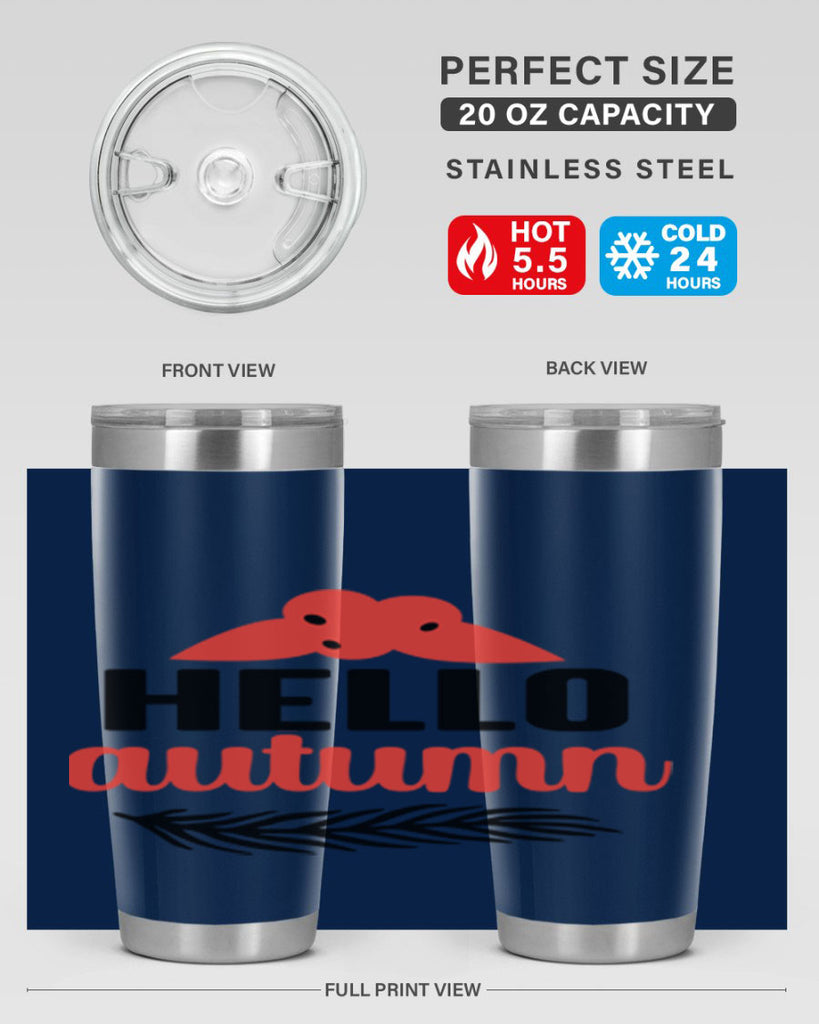 Hello autumn 269#- fall- Tumbler