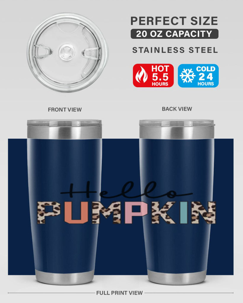 Hello pumpkin 289#- fall- Tumbler