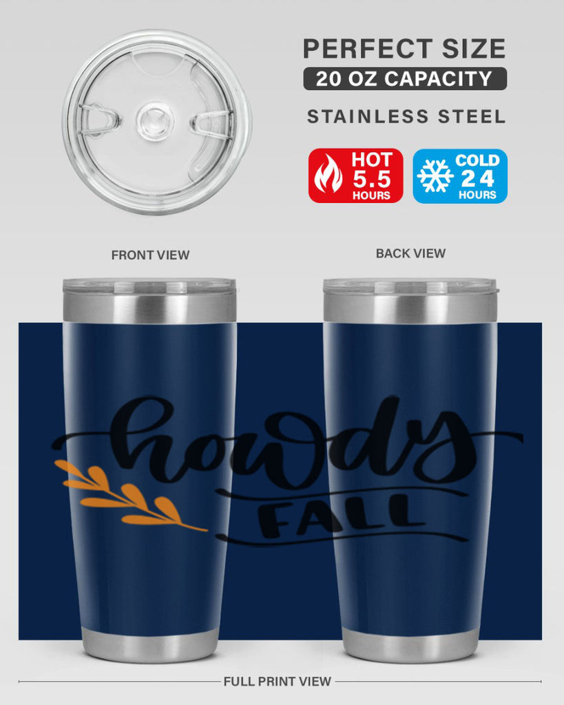 Howdy Fall 496#- fall- Tumbler