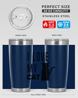 I Love My Cat Style 57#- cat- Tumbler