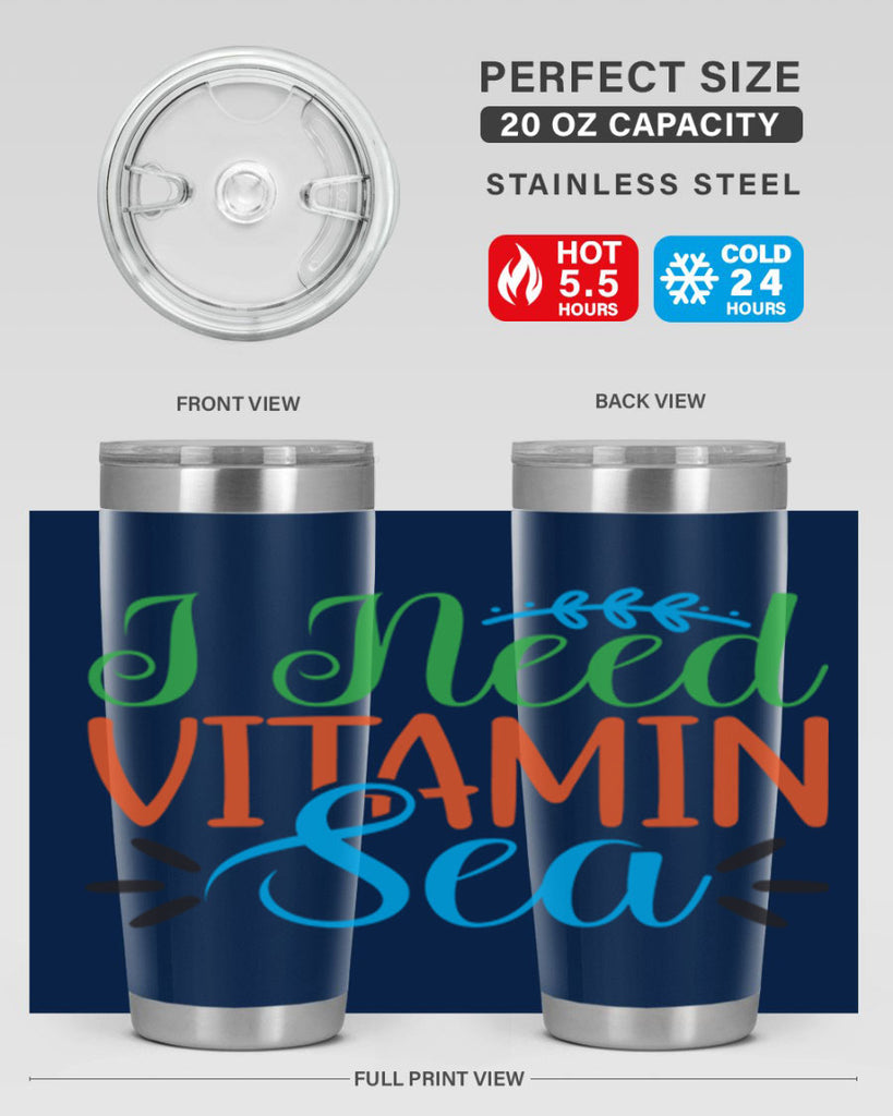 I Need Vitamin Sea 233#- mermaid- Tumbler
