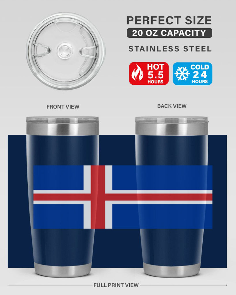 Iceland 122#- world flags- Tumbler