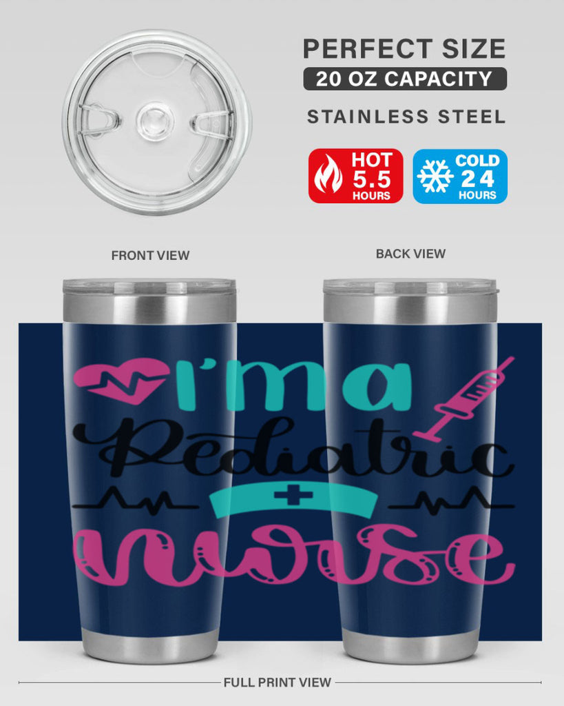 Im A Pediatric Nurse Style Style 155#- nurse- tumbler