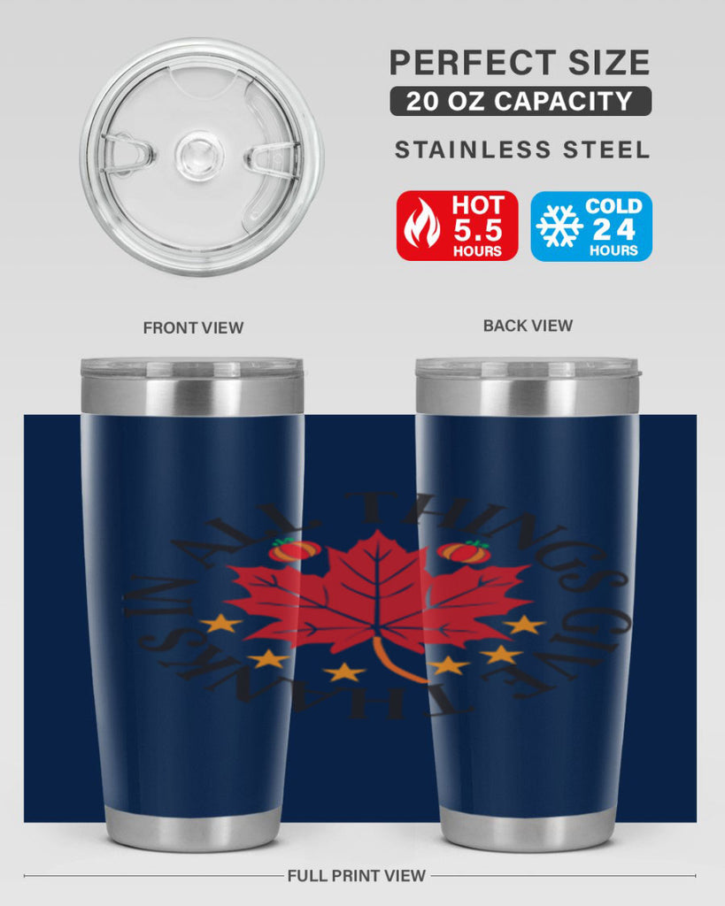 Inallthingsgivethanks 353#- fall- Tumbler