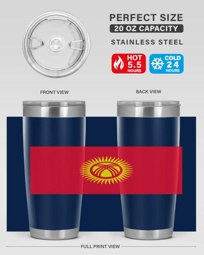 Kyrgyzstan 106#- world flags- Tumbler