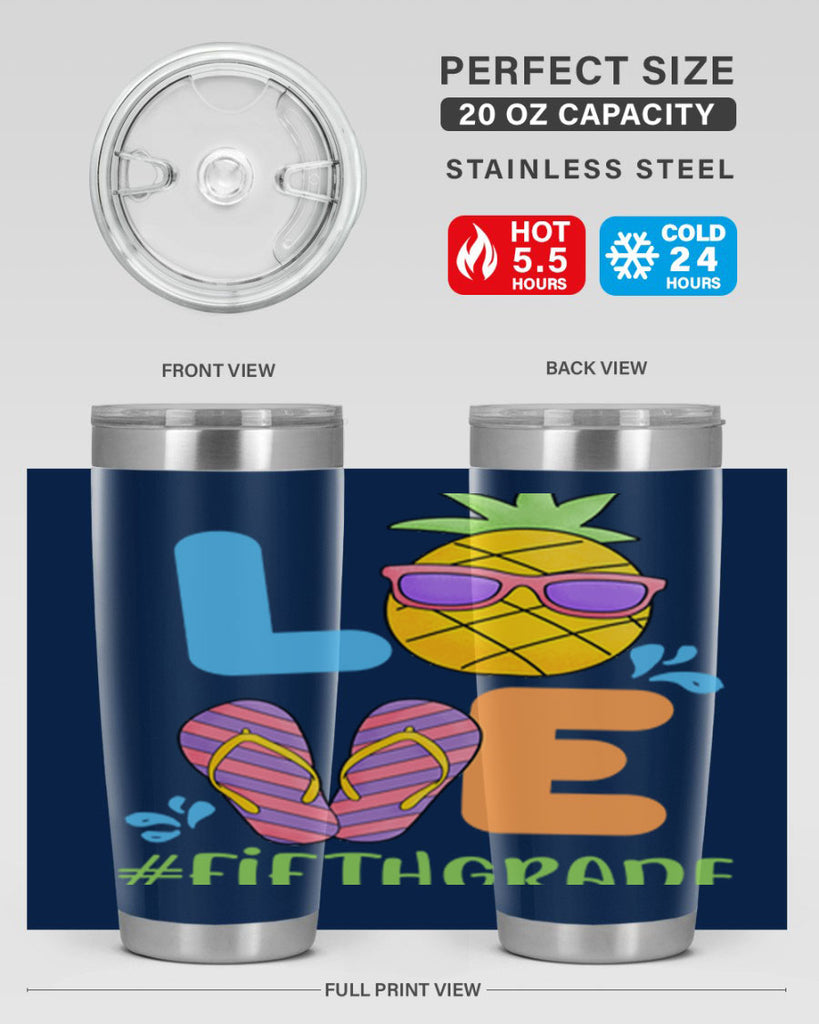 LOVE 5th Grade Summer Pineapple 19#- 5th grade- Tumbler