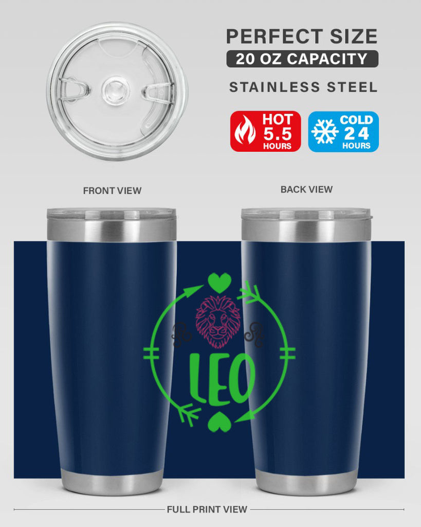 Leo 283#- zodiac- Tumbler