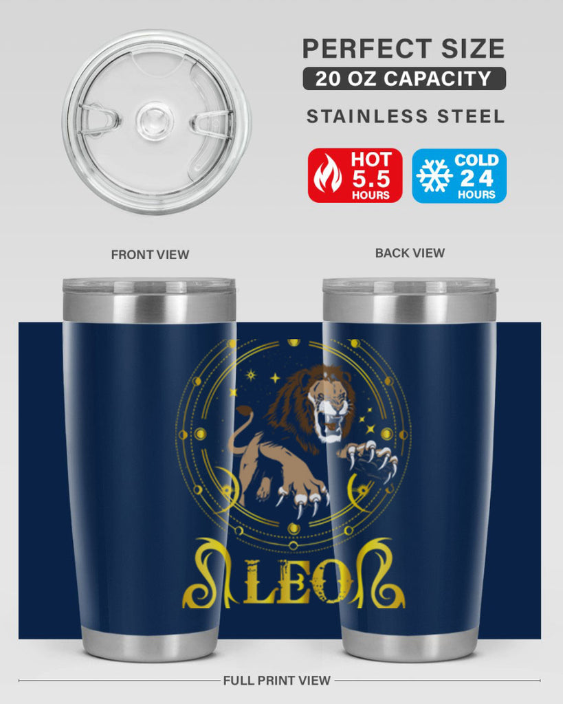 Leo 297#- zodiac- Tumbler