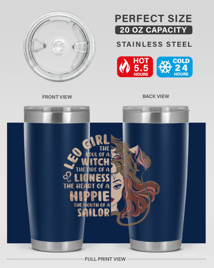 Leo girl 289#- zodiac- Tumbler