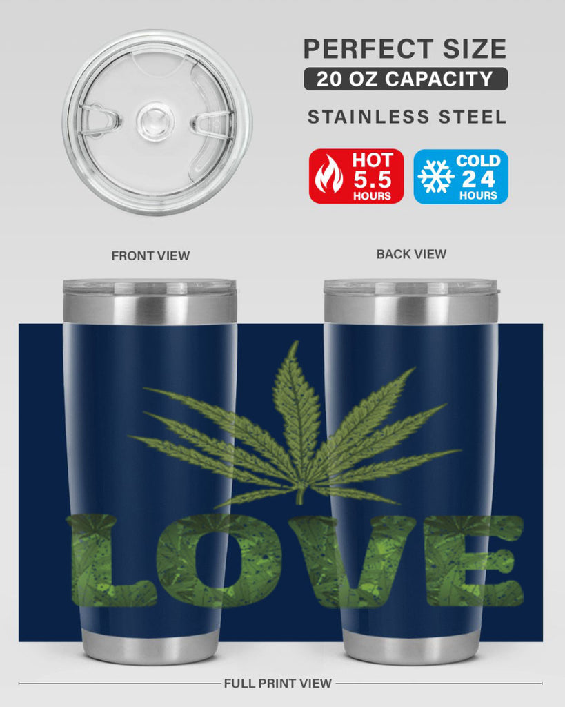 Love Sublimation 192#- marijuana- Tumbler