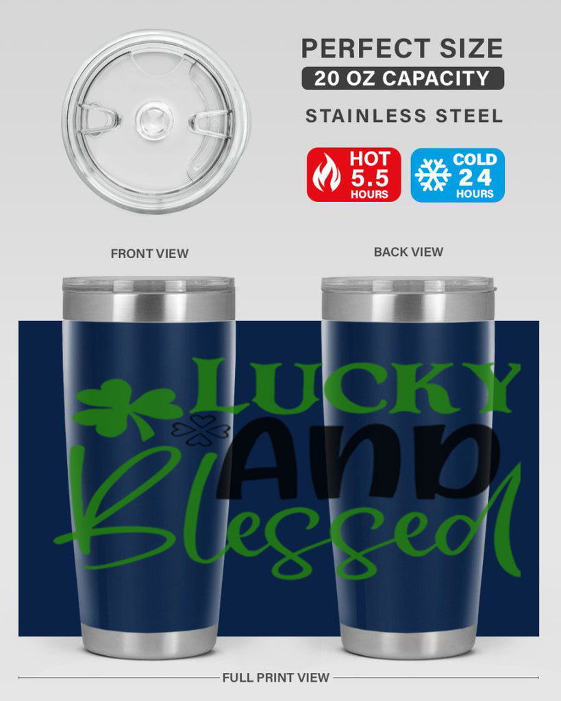 Lucky And Blessed Style 151#- St Patricks Day- Tumbler