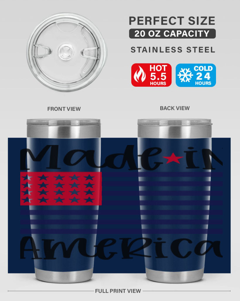 Made in America Style 164#- Fourt Of July- Tumbler