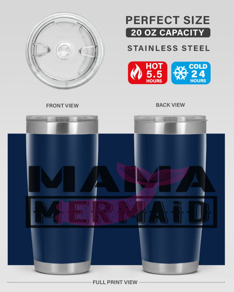 Mama mermaid 317#- mermaid- Tumbler