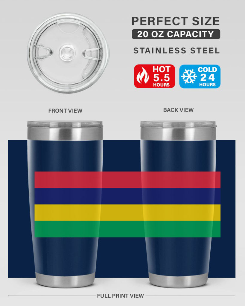 Mauritius 88#- world flags- Tumbler