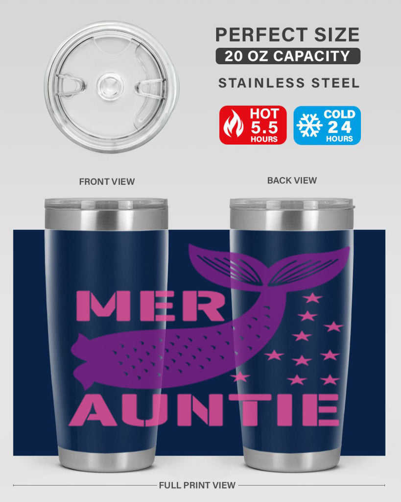 Mer Auntie 320#- mermaid- Tumbler