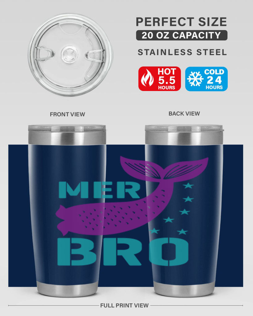 Mer Bro 322#- mermaid- Tumbler