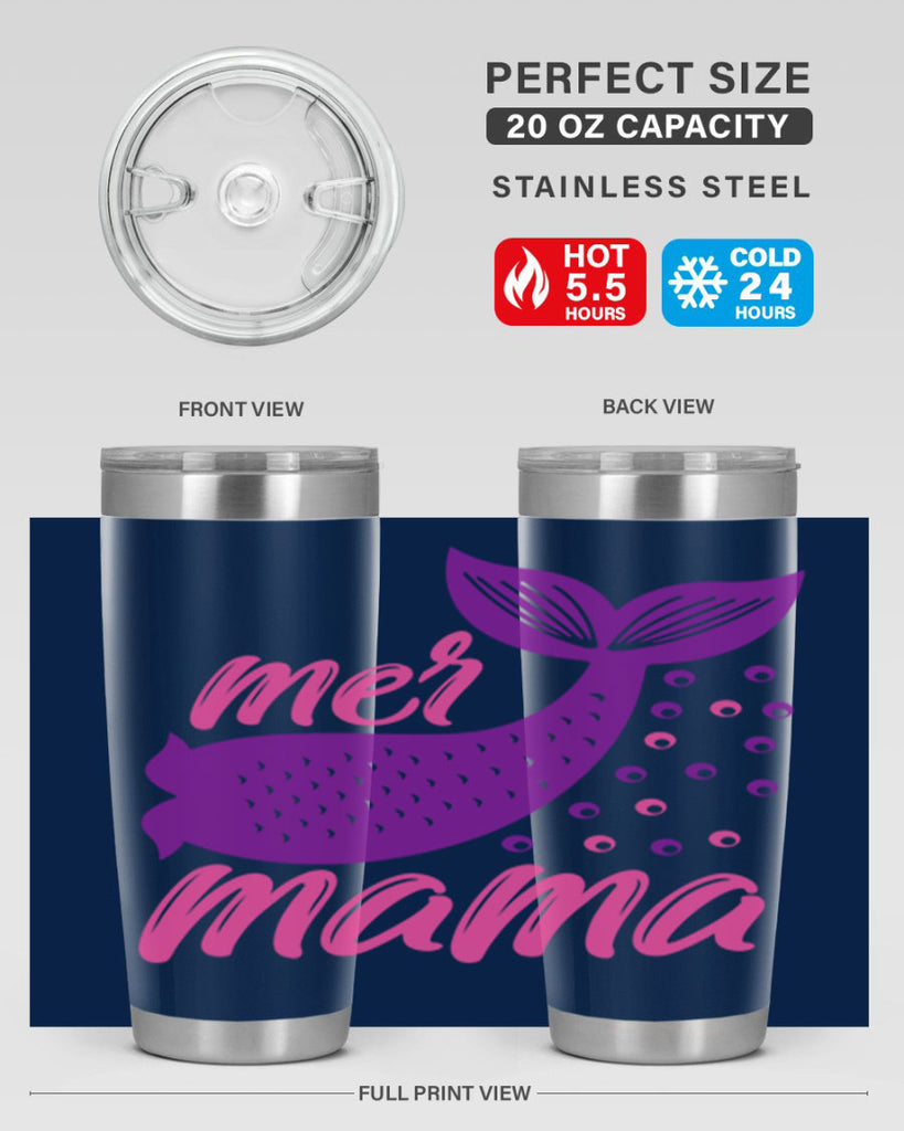 Mer Mama 335#- mermaid- Tumbler