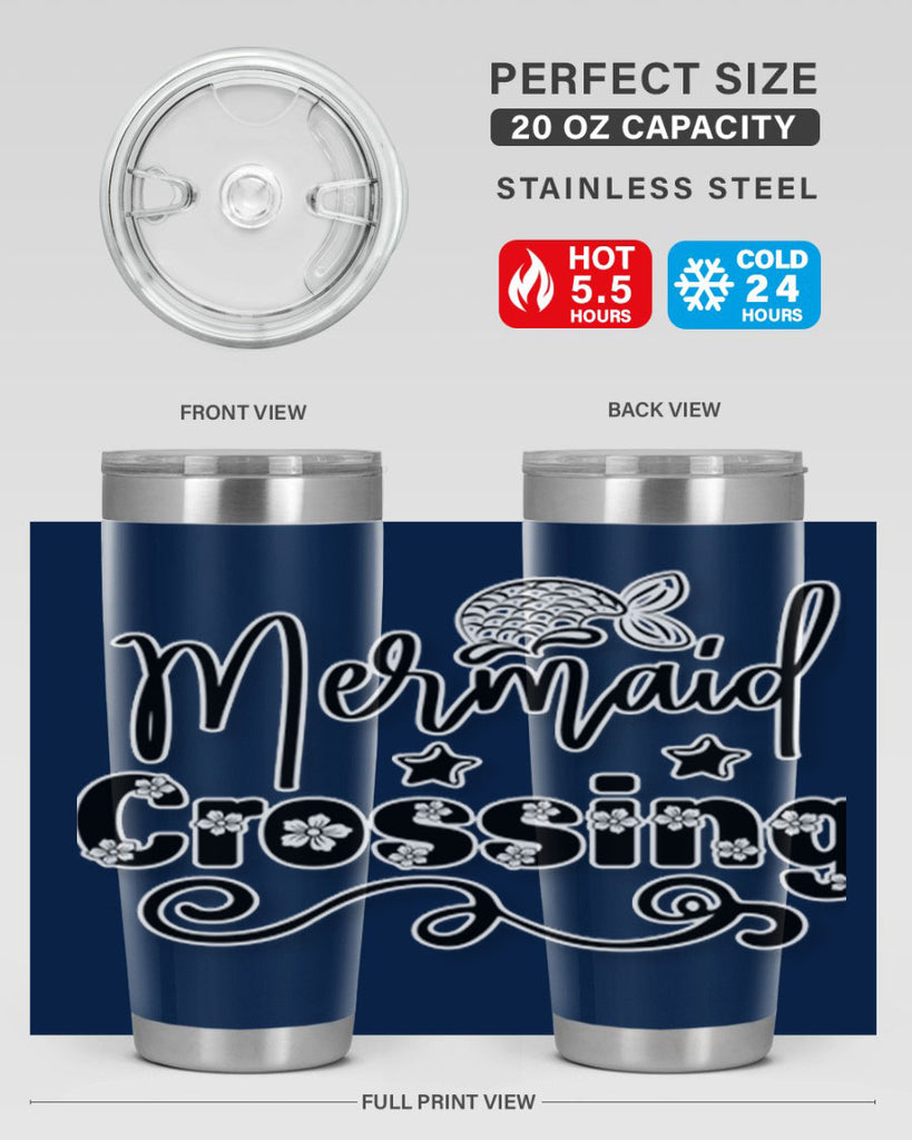 Mermaid Crossing 400#- mermaid- Tumbler