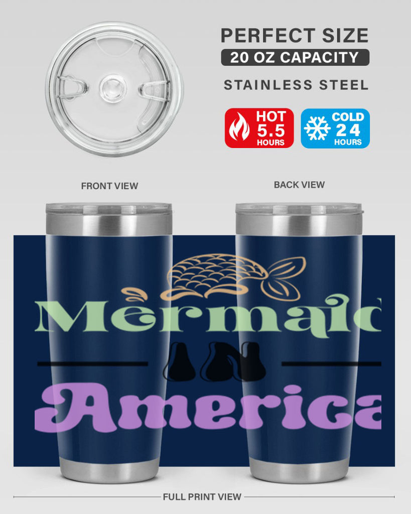 Mermaid In America 420#- mermaid- Tumbler