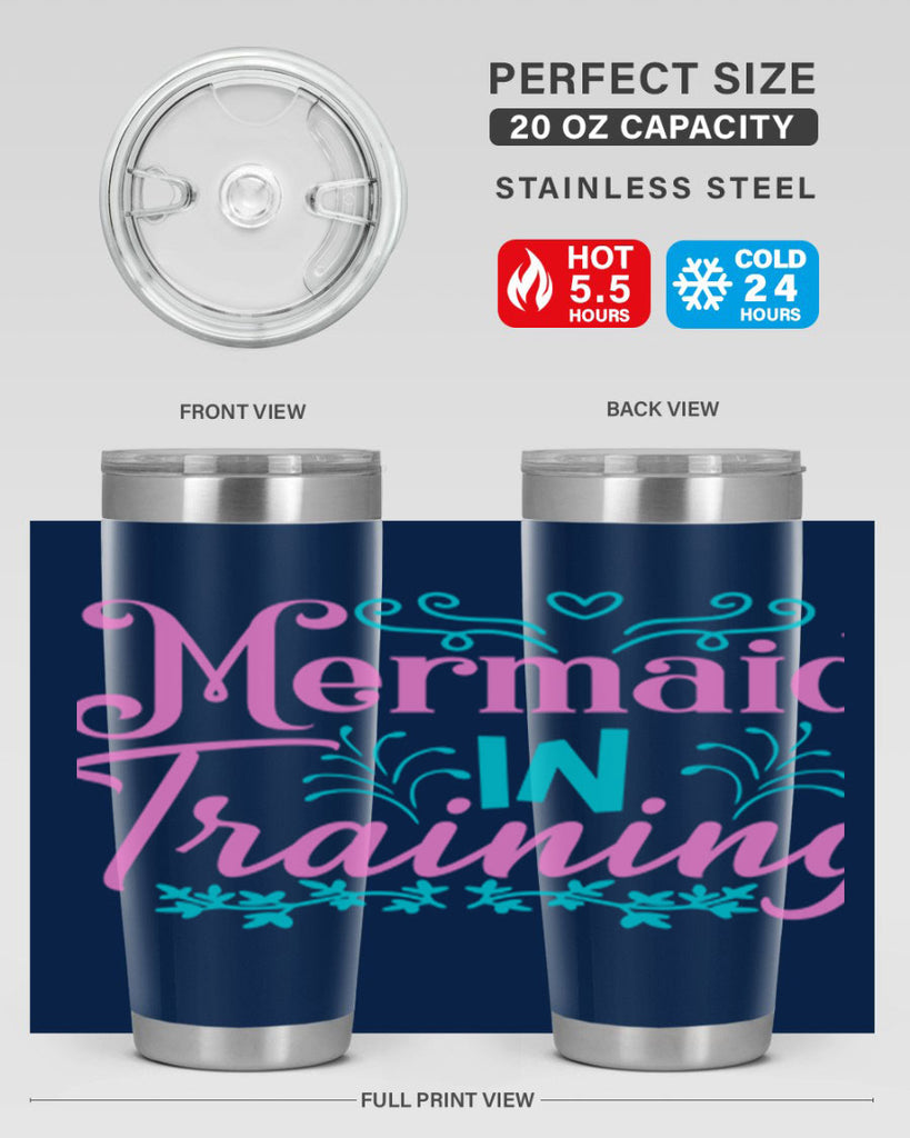 Mermaid In Training 366#- mermaid- Tumbler