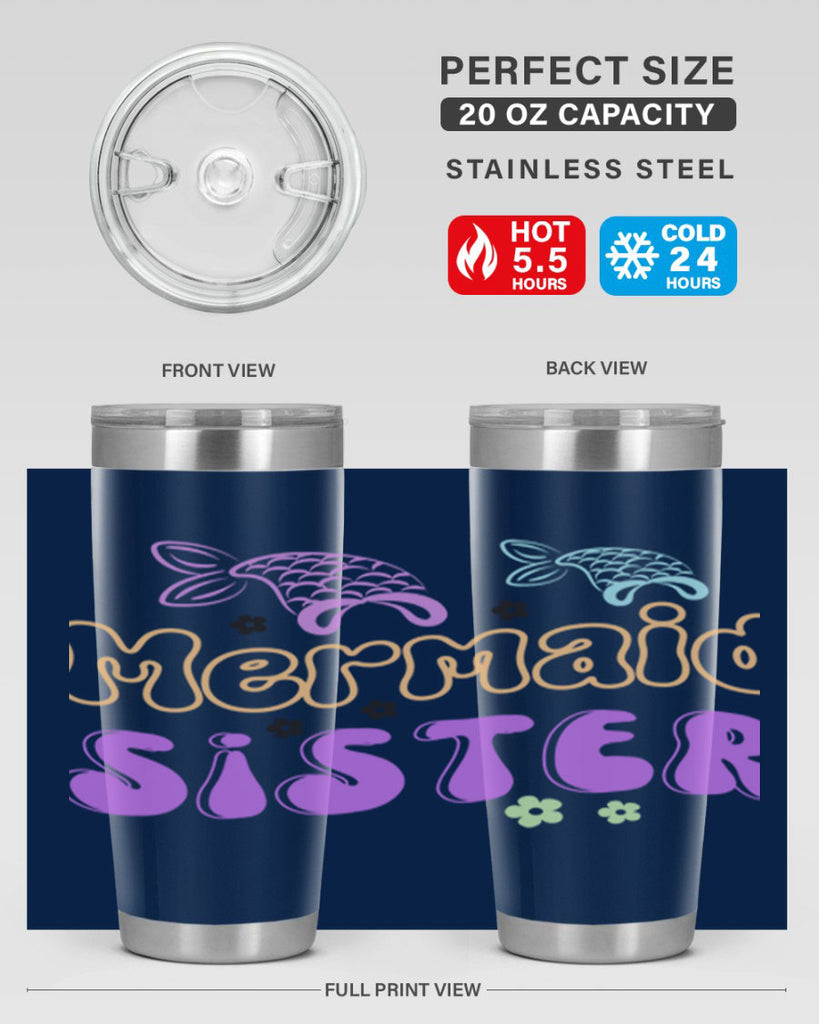 Mermaid Sister 442#- mermaid- Tumbler