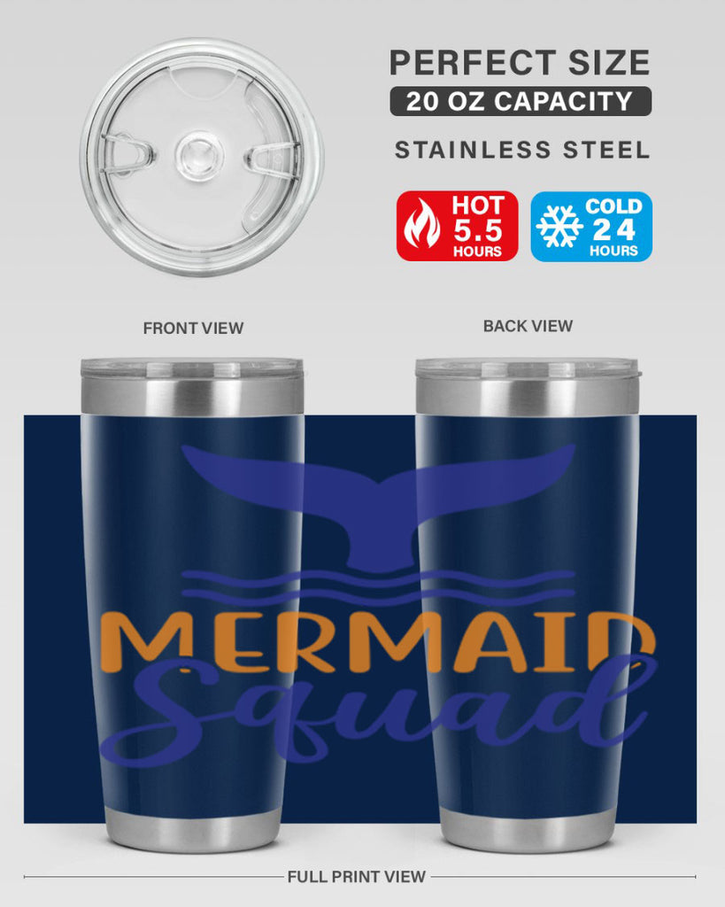 Mermaid Squad 379#- mermaid- Tumbler