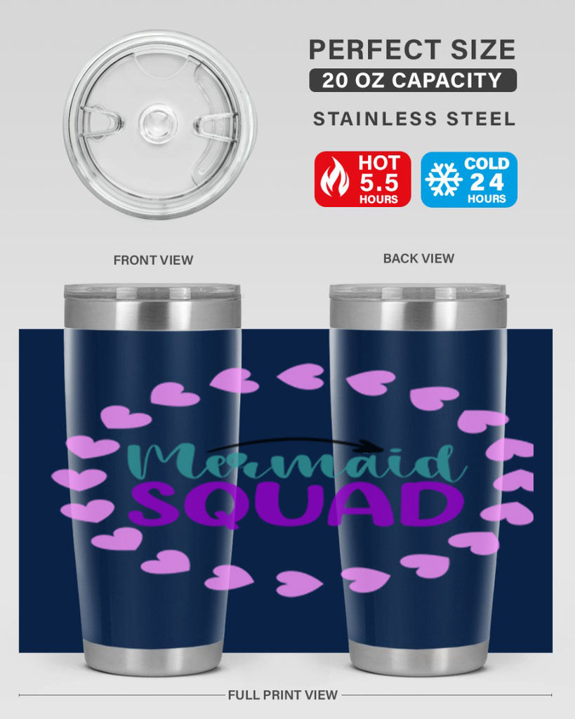 Mermaid Squad 382#- mermaid- Tumbler